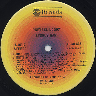 Steely Dan ‎/ Pretzel Logic label