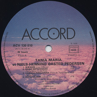 Tania Maria Et Niels-Henning Ørsted Pedersen / S.T. label