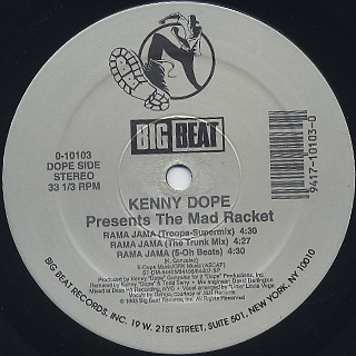 Kenny Dope presents The Mad Racket ‎/ Dondadda back