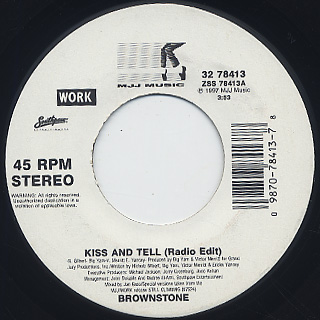 Brownstone / Kiss And Tell (Cycle Remix)