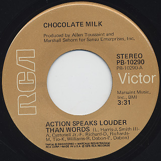 Chocolate Milk / Action Speaks Louder Than Words (7