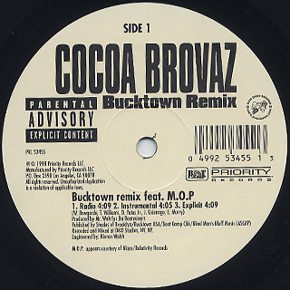 Cocoa Brovaz / Bucktown (Remix) back