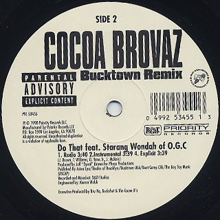 Cocoa Brovaz / Bucktown (Remix) label