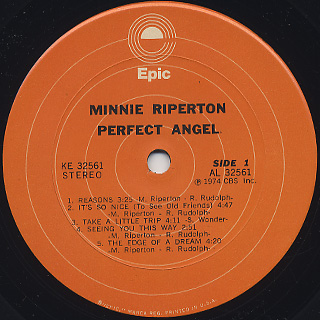 Minnie Riperton / Perfect Angel label