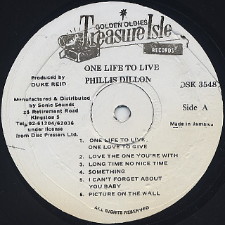 Phyllis Dillon / One Life To Live label