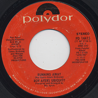 Roy Ayers / Running Away c/w Cincinnati Growl (VG)