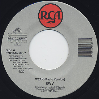 SWV / Weak /c/w I'm So Into You front