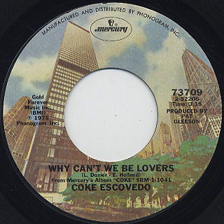 Coke Escovedo / Why Can't We Be Lovers front
