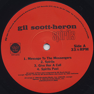 Gil Scott-Heron / Spirits label