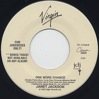 Janet Jackson / If c/w One More Chance back