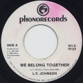 L.V. Johnson / We Belong Together c/w Danny Boy