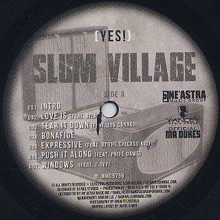 Slum Village / Yes label