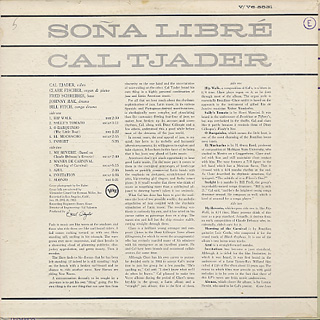 Cal Tjader / Sona Libre back