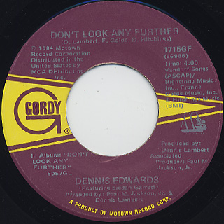 Dennis Edwards / Don't Look Any Further (45)
