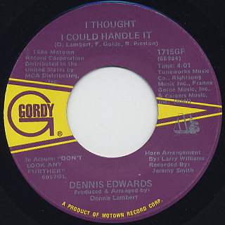 Dennis Edwards / Don't Look Any Further (45) back