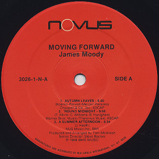 James Moody / Moving Forward label