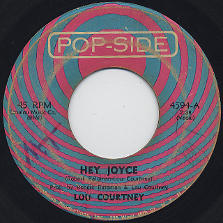Lou Courtney / Hey Joyce c/w I'm Mad About You front