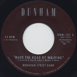 Menahan Street Band / Make The Road By Walking (45) front