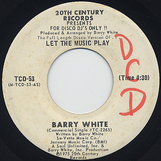 Barry White / Let The Music Play