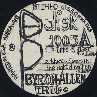 Byron Allen Trio / S.T. label
