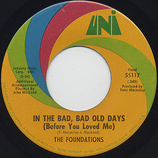 Foundations / In The Bad, Bad Old Days (Before You Loved Me)