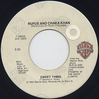 Rufus And Chaka Khan / Ain't Nobody back