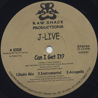J-Live / Can I Get It label