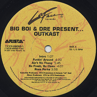 Outkast / Big Boi & Dre Present...Outkast label