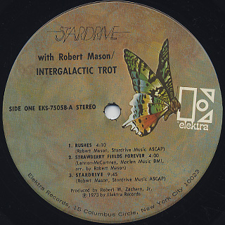 Stardrive with Robert Mason / Intergalactic Trot label