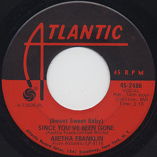 Aretha Franklin / Since You've Been Gone c/w Ain't No Way front