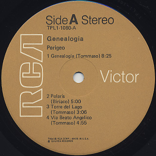 Genealogia / Perigeo label