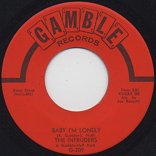 Intruders / Baby I'm Lonely c/w A Love That's Real front