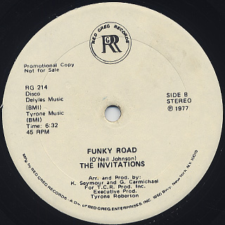 Invitations / We Don't Allow c/w Funky Road back