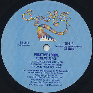 Positive Force / S.T. label