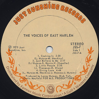 Voices Of East Harlem / S.T. label