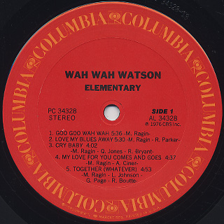 Wah Wah Watson / Elementary label