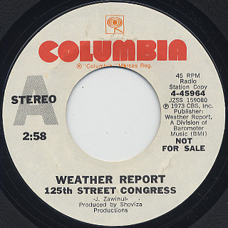 Weather Report / 125th Street Congress