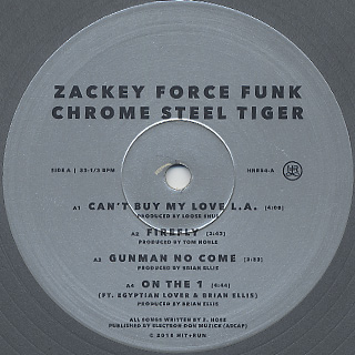 Zackey Force Funk / Chrome Steel Tiger label