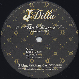 J Dilla / The Shining Instrumentals label