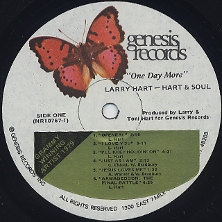 Larry Hart / One Day More label