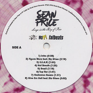 Sean Price / Songs In The Key Of Price (2LP) label