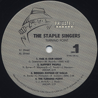 Staple Singers ‎/ Turning Point label