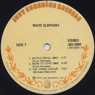 White Elephant / S.T. label