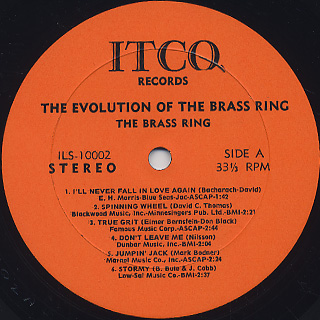 Brass Ring ‎/ The Evolution Of The Brass Ring label
