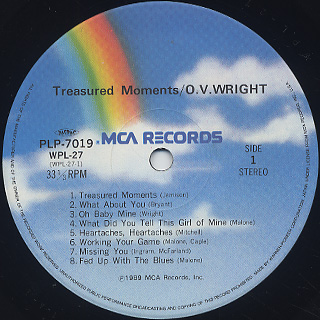 O.V. Wright / Treasured Moments label