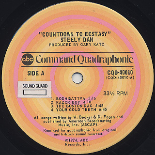 Steely Dan / Countdown To Ecstasy label