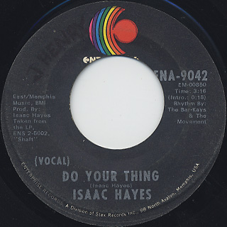 Isaac Hayes / Do Your Thing c/w Ellie's Love Theme