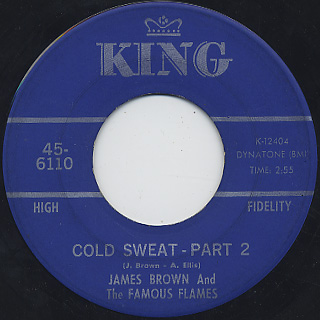 James Brown And The Famous Flames / Cold Sweat back