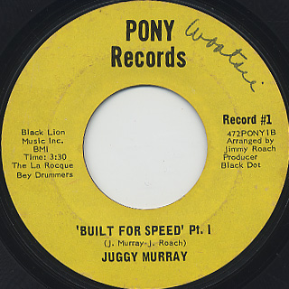 Juggy Murray / 'Built For Speed' Part I & II back
