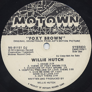 O.S.T.(Willie Hutch) / Foxy Brown label